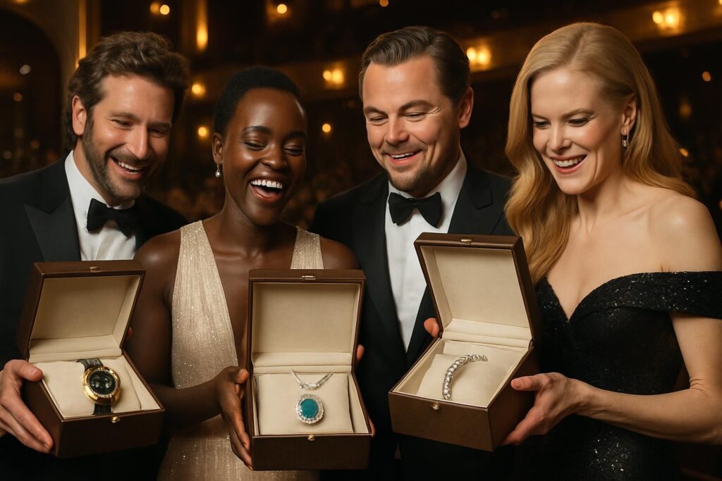 découvrez comment les nommés aux oscars ont été récompensés avec un somptueux coffret-cadeau d'une valeur exceptionnelle de plus de 300 000 euros, célébrant leur talent et leur succès.