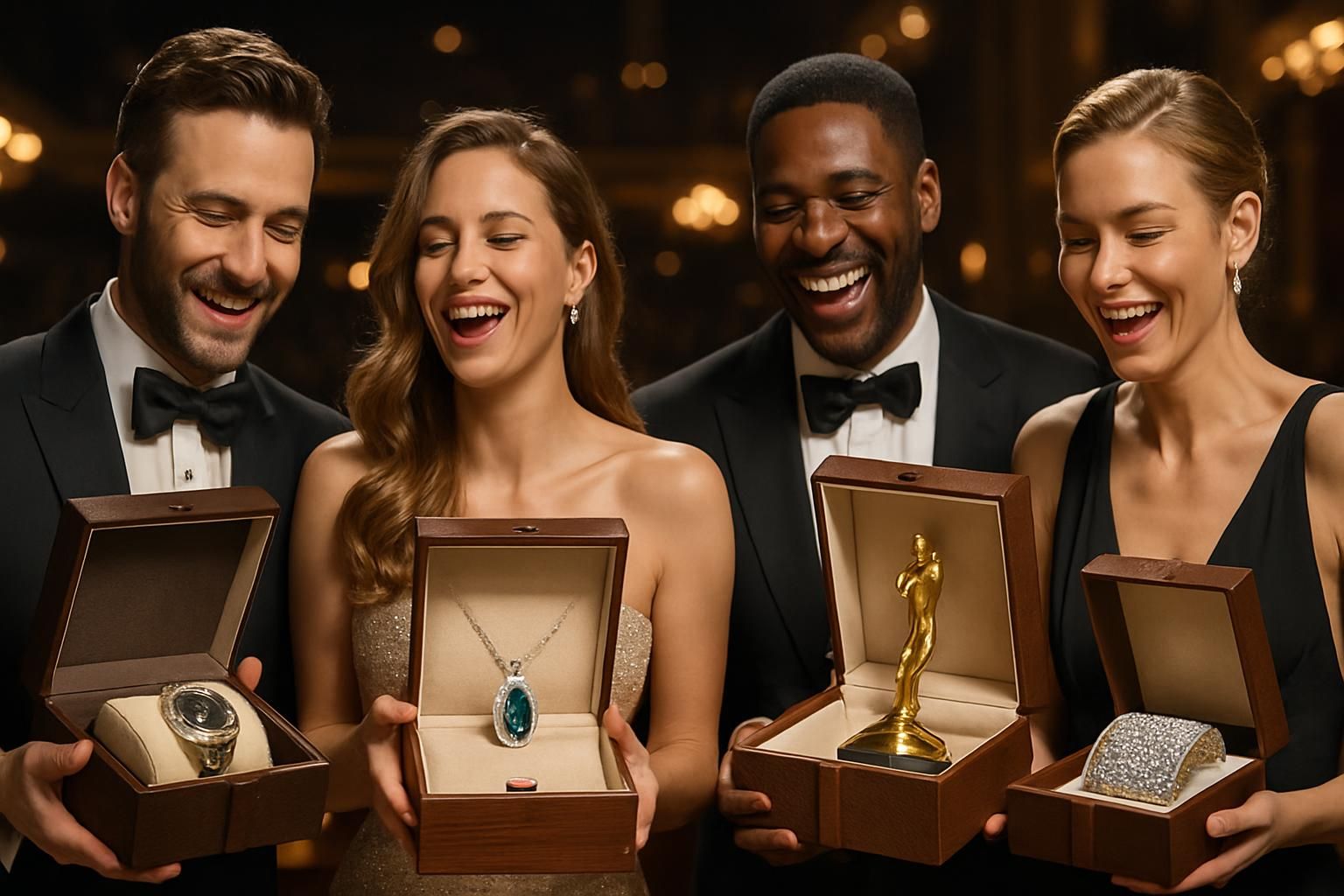 découvrez comment les nommés aux oscars ont été récompensés par un somptueux coffret-cadeau d'une valeur exceptionnelle de plus de 300 000 euros, alliant luxe et prestige.