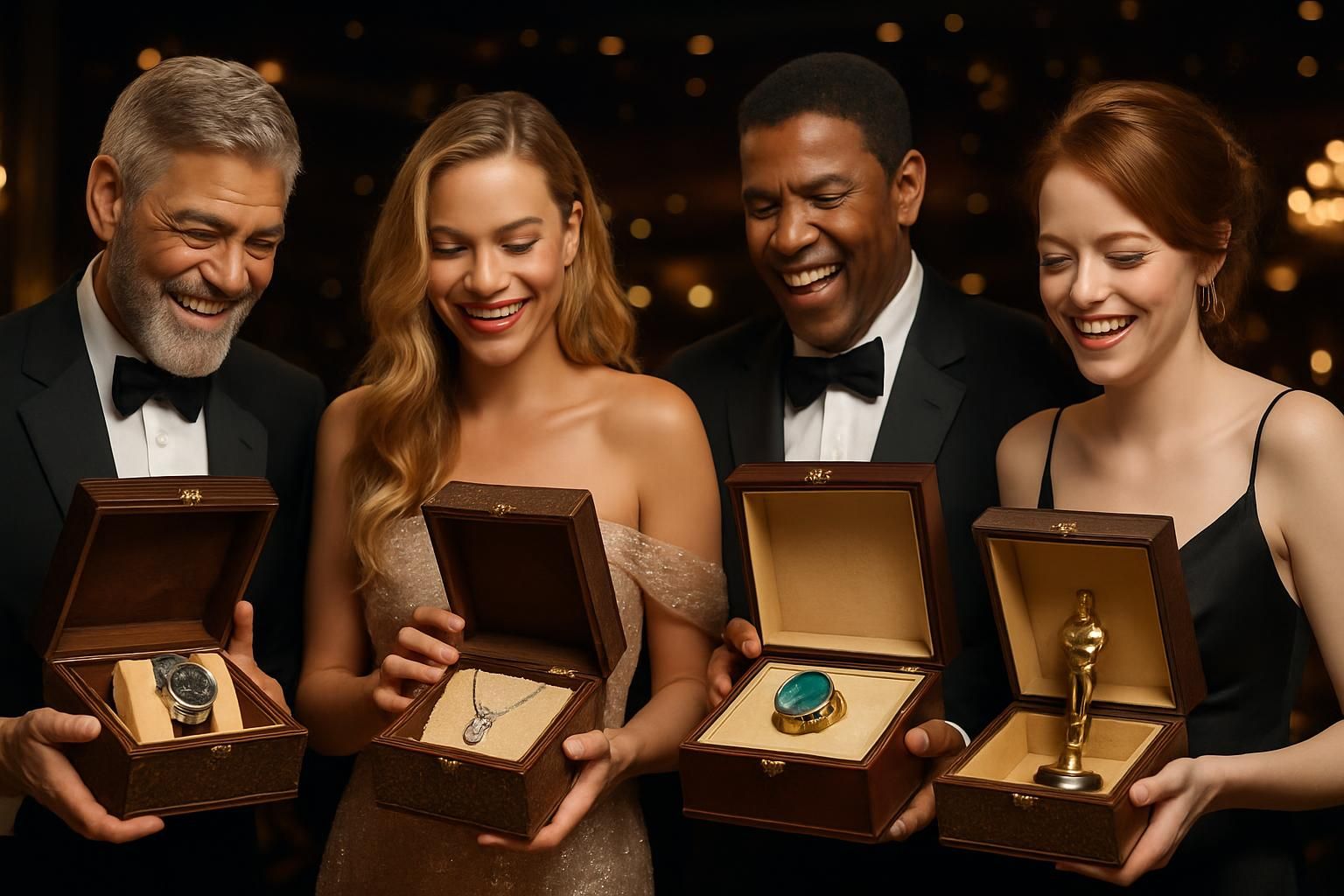 découvrez les nommés aux oscars qui ont reçu un coffret-cadeau d'une valeur exceptionnelle de plus de 300 000 euros, célébrant leur talent et leur succès.