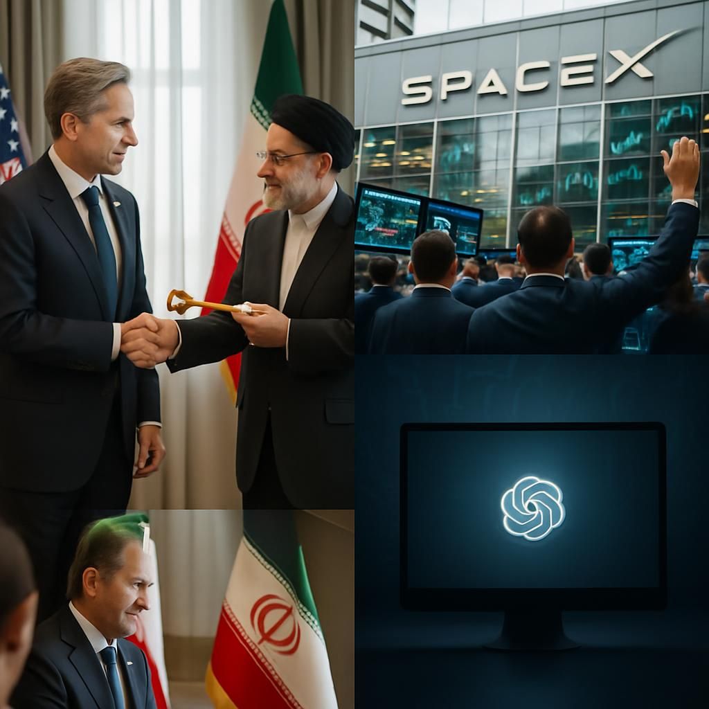 découvrez les points clés de l'actualité : l'offre américaine à l'iran, l'entrée en bourse imminente de spacex, et la fin annoncée de l'ia vidéo d'openai.