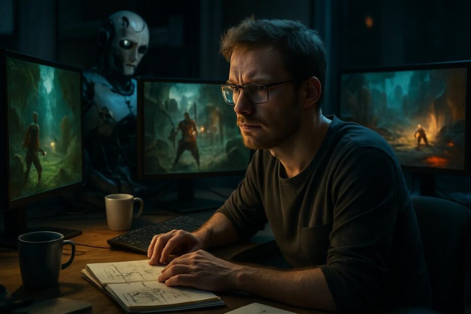 découvrez le parcours inspirant d'un développeur allemand qui, malgré l'échec d'un outil d'intelligence artificielle, réussit son ascension dans l'univers passionnant du jeu vidéo.