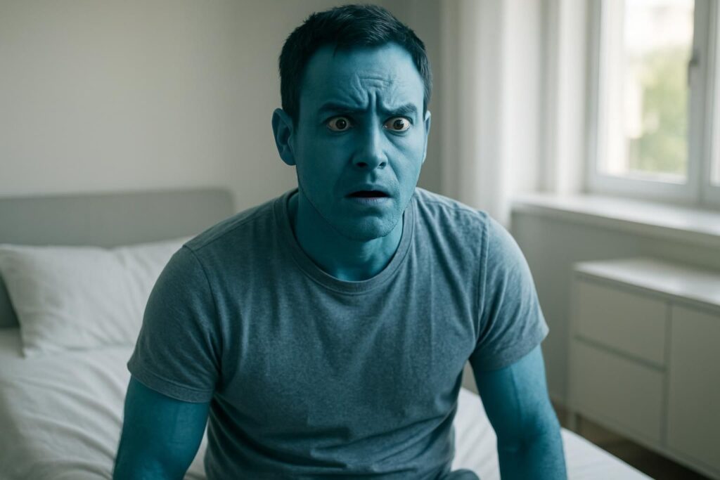 découvrez l'histoire fascinante d'un homme qui se réveille avec une peau d'un bleu saisissant, révélant un mystère médical inattendu qui intrigue les spécialistes.