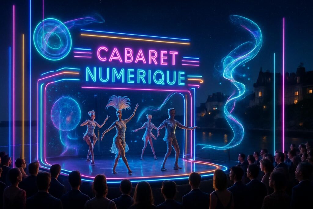 plongez dans l'univers du cabaret numérique inédit qui illumine dinard ce jeudi. spectacle innovant mêlant technologie et art, une expérience à ne pas manquer !