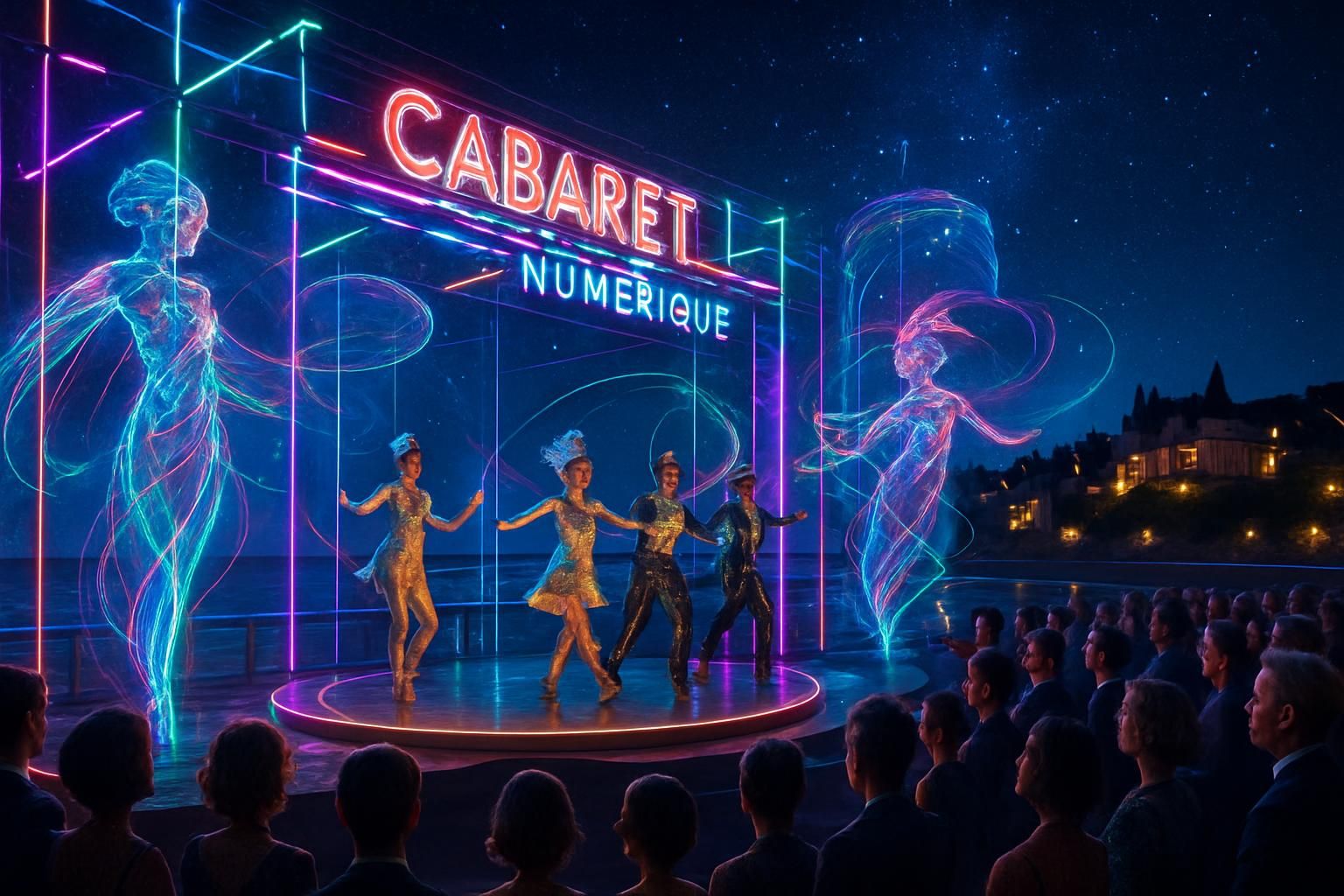 plongez dans l'univers du cabaret numérique unique qui s'illumine à dinard ce jeudi pour une soirée exceptionnelle alliant technologie et spectacle.