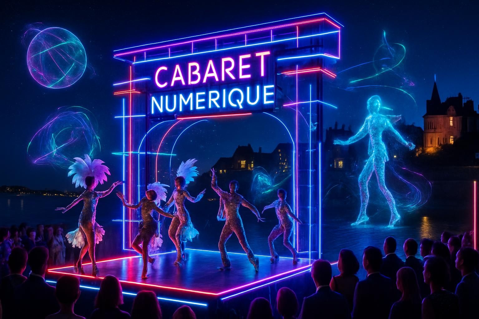 plongez dans l'univers captivant du cabaret numérique inédit à dinard ce jeudi. un spectacle lumineux et innovant à ne pas manquer !