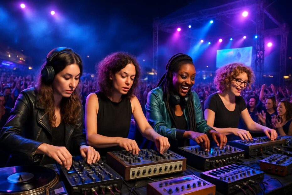 découvrez comment delaurentis rend hommage aux pionnières de la musique électro lors du festival de bourges, célébrant leur influence et leur créativité.