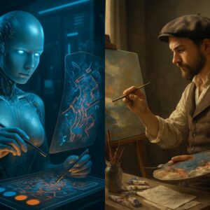 découvrez comment l'intelligence artificielle transforme la créativité culturelle et explorez son impact en tant que menace ou moteur d'une révolution artistique.