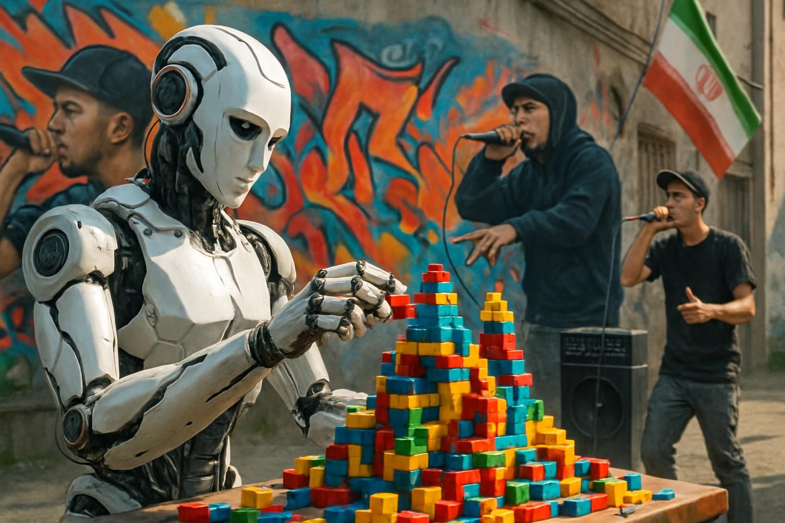 découvrez comment l'iran utilise l'intelligence artificielle, les lego et le rap comme stratégies innovantes pour faire face aux défis politiques posés par trump et nétanyahou.
