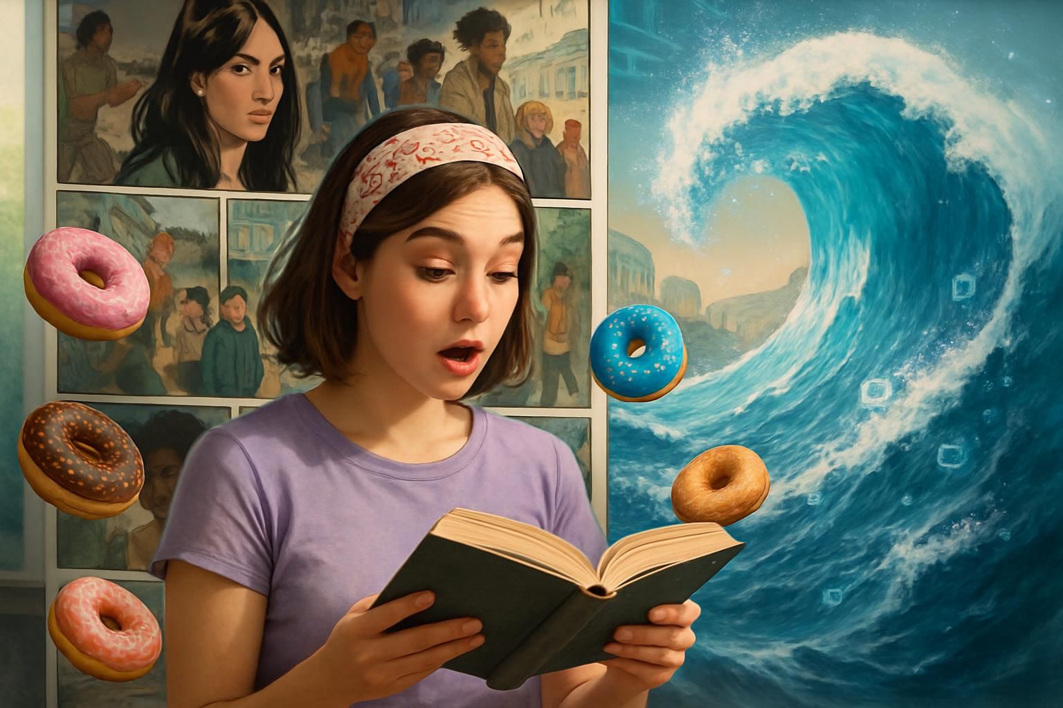 découvrez «donut girl», une bande dessinée captivante, explorez «le reste du monde» et plongez dans la dernière vague qui révolutionne les réseaux sociaux dans l'univers de la littérature.