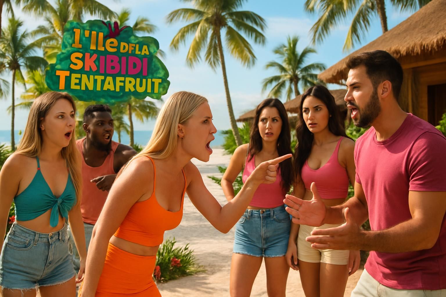 découvrez les coulisses de la téléréalité 'l’île de la skibidi tentafruit', où stéréotypes, infidélité et propos sans filtre se mêlent pour une immersion unique et sans concessions.