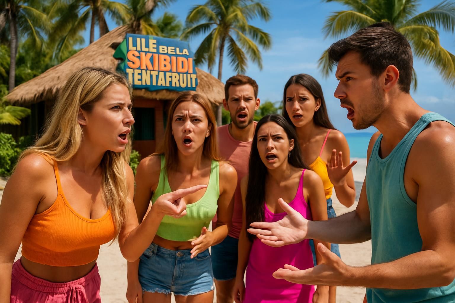 découvrez les coulisses de la téléréalité 'l’île de la skibidi tentafruit' : stéréotypes, infidélité et propos sans filtre pour une immersion sans concession dans cet univers captivant.