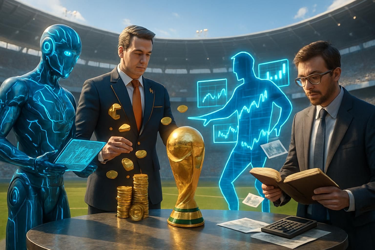 découvrez comment l'intelligence artificielle, les banques, les marchés financiers et les économistes rivalisent pour prédire le futur champion de la coupe du monde 2026.