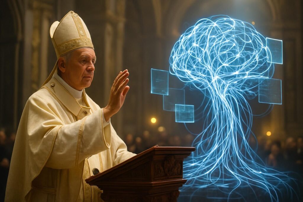 découvrez l'appel du pape léon xiv dans sa première encyclique, invitant à 'désarmer' l'intelligence artificielle afin de protéger l'avenir et la dignité de l'humanité.
