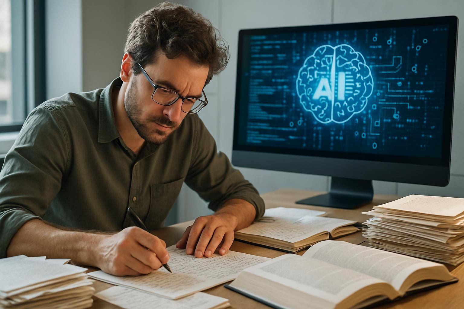 explorez comment l'usage croissant de l'intelligence artificielle pourrait menacer la richesse et la diversité de la langue utilisée par les journalistes.