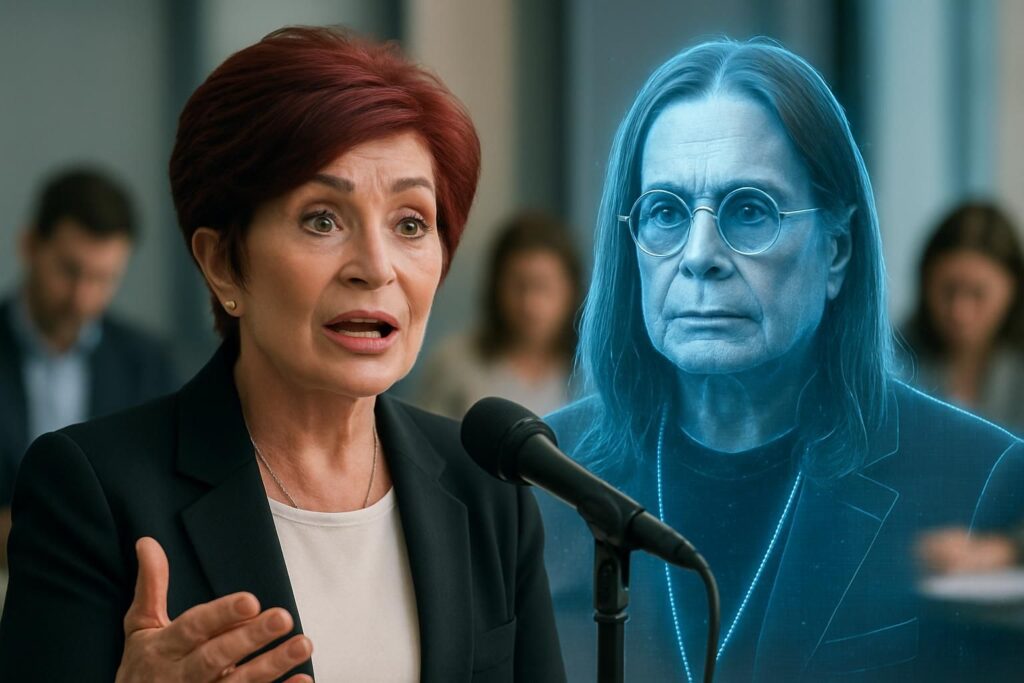 sharon osbourne défend l'avatar ia d'ozzy osbourne face aux critiques, soulignant l'importance de protéger l'héritage et de contrer les accusations de business lucratif.