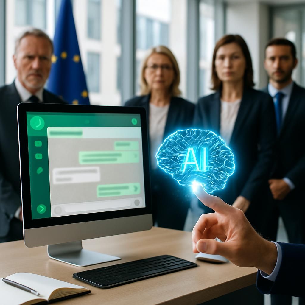 la commission européenne examine whatsapp pour encourager l'ouverture de la messagerie meta aux intelligences artificielles tierces, favorisant ainsi plus d'interopérabilité et d'innovation.