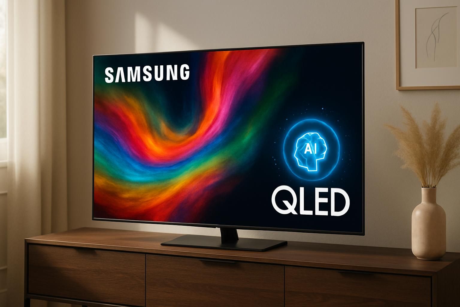 découvrez le samsung qled 55 pouces avec intelligence artificielle à seulement 349 €. profitez de cette offre exceptionnelle pour une expérience visuelle immersive et intelligente à prix réduit !