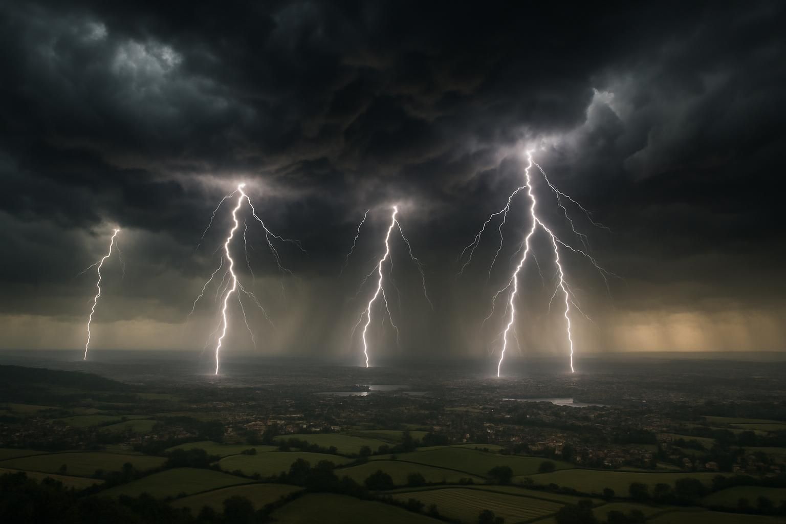 suivez en temps réel la carte interactive des éclairs pour les orages violents prévus ce jeudi en france et restez informé de leur évolution.
