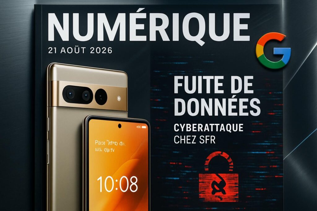 découvrez les dernières infos du zdnet morning du 21/08/2026 : fuite de données chez sfr, test complet du google pixel 11 pro xl, actualités google et bien plus encore.