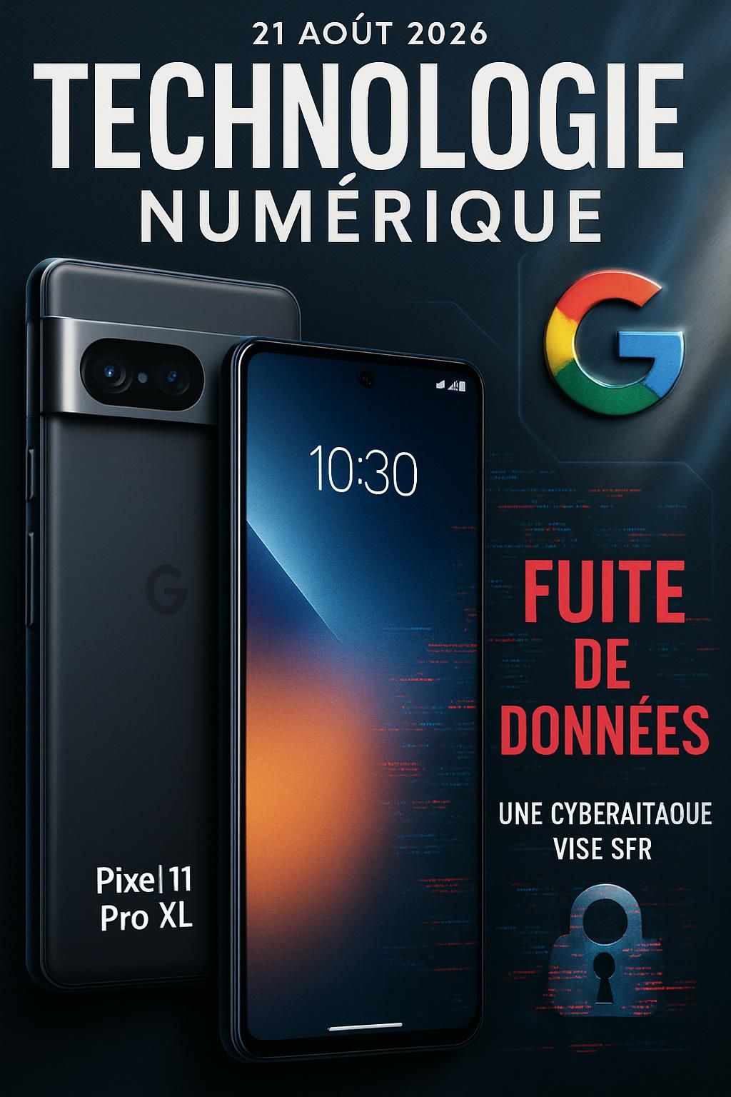 découvrez les dernières actualités du 21/08/2026 : fuite de données chez sfr, test complet du google pixel 11 pro xl, nouveautés google et bien plus encore dans zdnet morning.