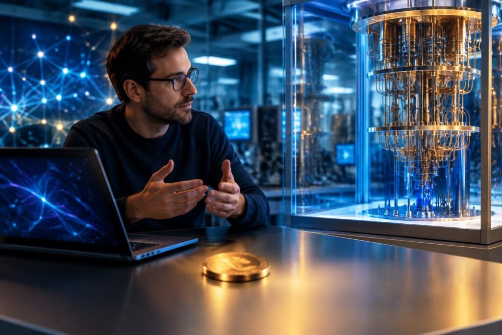 un développeur de bitcoin core invite à relativiser la menace des ordinateurs quantiques pour bitcoin et à distinguer les risques actuels des scénarios futurs.