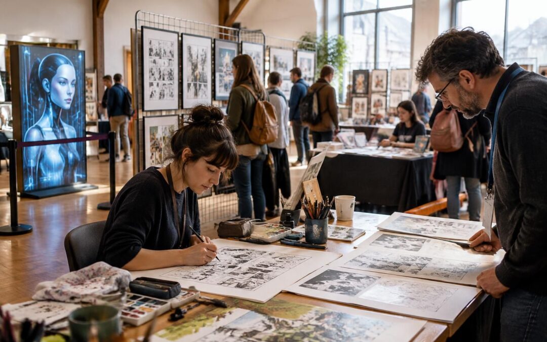 dans le haut-rhin, un festival de bande dessinée exclut les créations générées par l’intelligence artificielle des œuvres de ses participants.