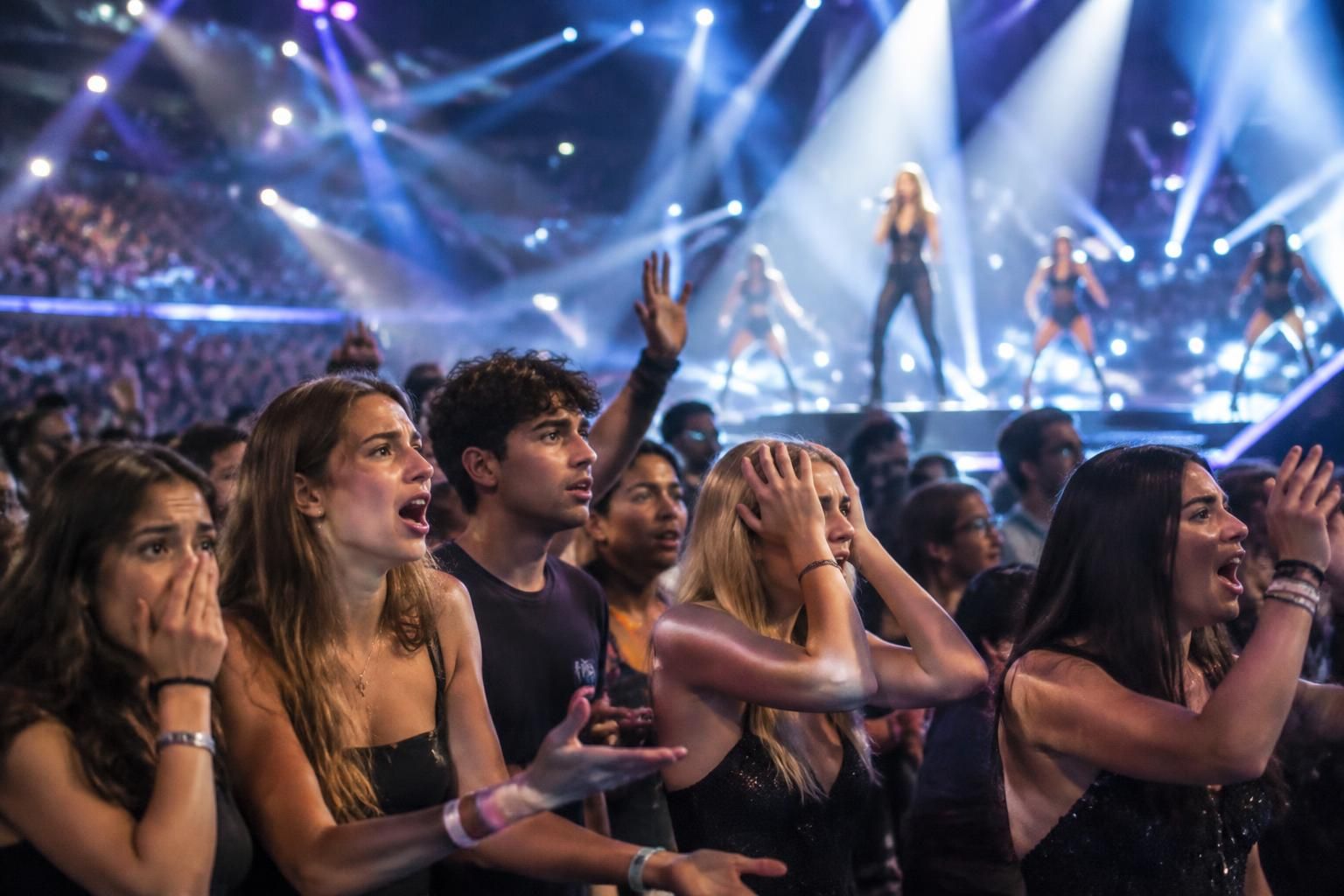la prestation aux nrj music awards suscite une vive polémique : les fans de la star academy expriment leur déception et la qualifient de « désastre ».