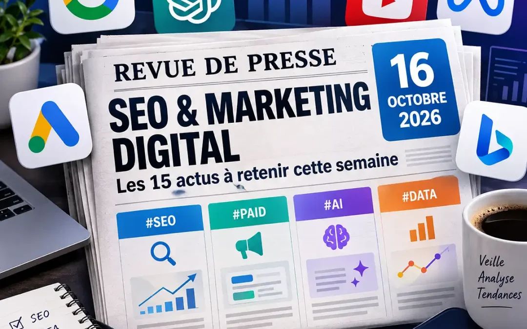 Revue SEO du 16 octobre 2026 : Google, IA, Ads et GEO