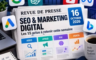 Revue de presse SEO & Marketing Digital â 16 octobre 2026